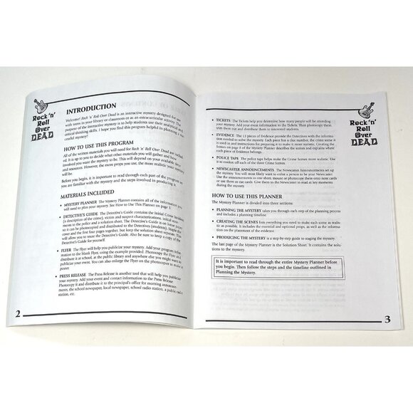 ANYONE'S GUESS Murdery Mystery Game ROCK 'N' ROLL OVER DEAD Complete NOB NEW - Picture 3 of 3